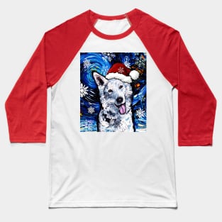 Swiss Shepherd Santa Baseball T-Shirt